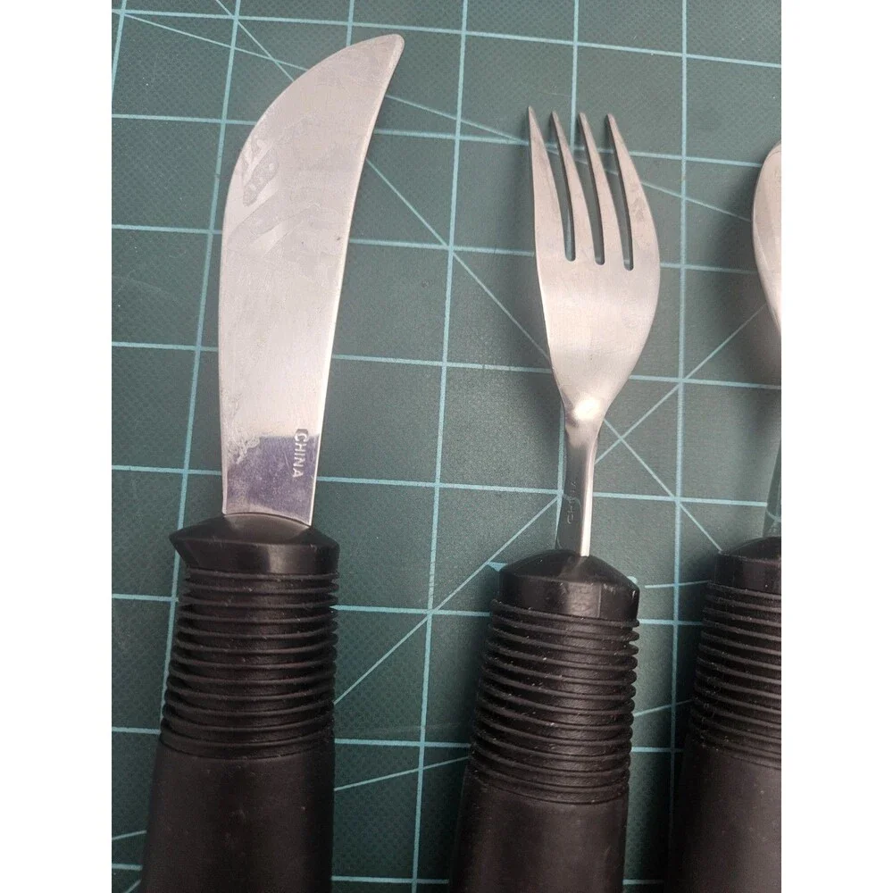 Norco Good Grips Weighted Adaptive Silverware Set Eating Utensils Lot of 4